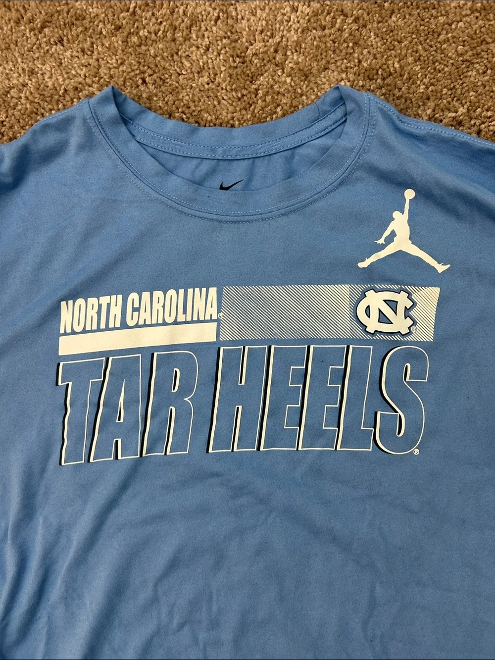 Jordan UNC Tar Heels Men’s L Carolina Blue Orange Bowl Long-Sleeve T-Shirt